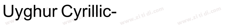 Uyghur Cyrillic字体转换